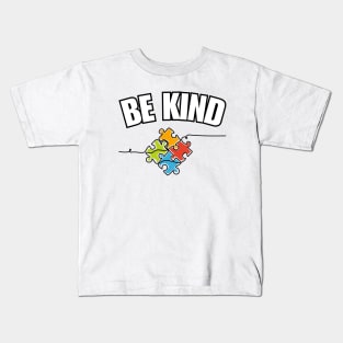 Be kind Autism Awareness Kids T-Shirt